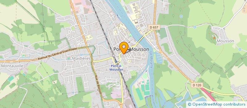 localisation de l'entreprise MONSIEUR ROBERT ABENSUR à PONT-A-MOUSSON