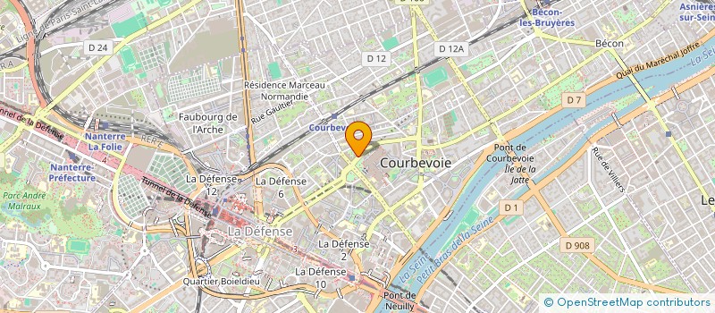 localisation de l'entreprise MONSIEUR ROBERT ABOU à COURBEVOIE