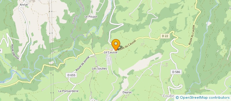 localisation de l'entreprise MONSIEUR ROBERT ALAUX  COUBISOU