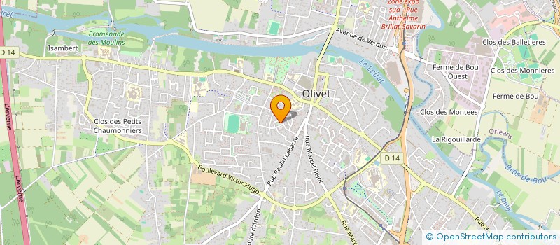 localisation de l'entreprise MONSIEUR ROBERT ALBENQUE à OLIVET