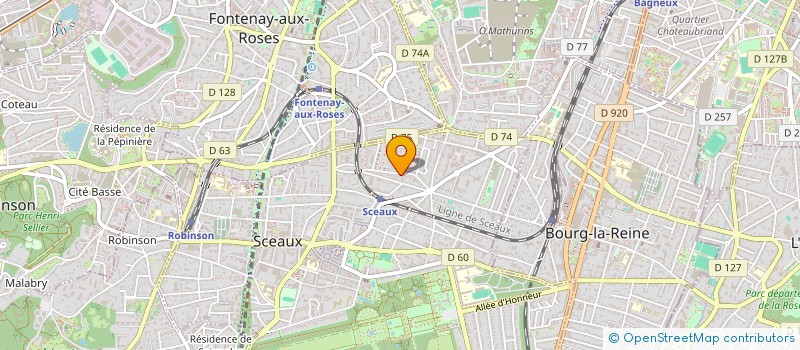 localisation de l'entreprise MONSIEUR ROBERT ANDREOLI à SCEAUX