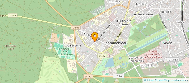 localisation de l'entreprise MONSIEUR ROBERT AQUADRO à FONTAINEBLEAU
