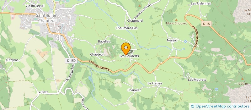 localisation de l'entreprise MONSIEUR ROBERT ARENDS  SAINT-JULIEN-CHAPTEUIL