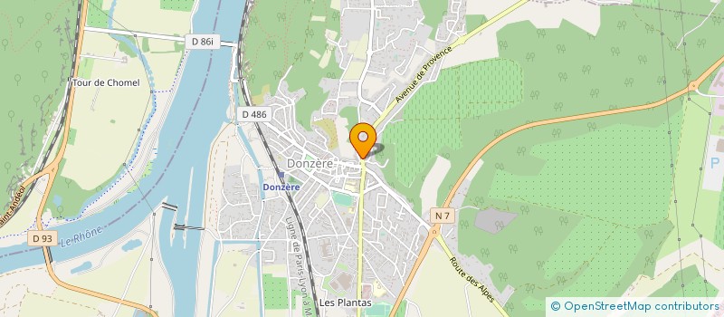 localisation de l'entreprise MONSIEUR ROBERT ATTALI  DONZERE