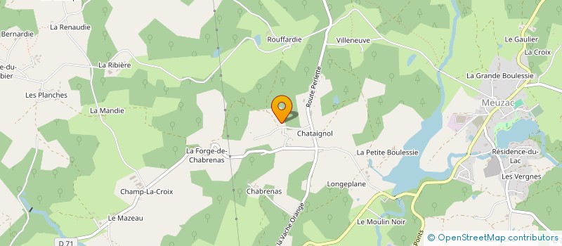 localisation de l'entreprise MONSIEUR ROBERT AUBERT à MEUZAC