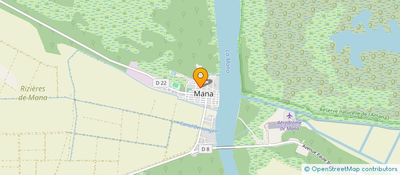 localisation de l'entreprise MONSIEUR ROBERT AUBIN  MANA