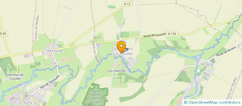 localisation de l'entreprise MONSIEUR ROBERT AUBREE  COLOMBIERS-SUR-SEULLES