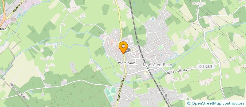 localisation de l'entreprise MONSIEUR ROBERT AUBRY  MONCE-EN-BELIN