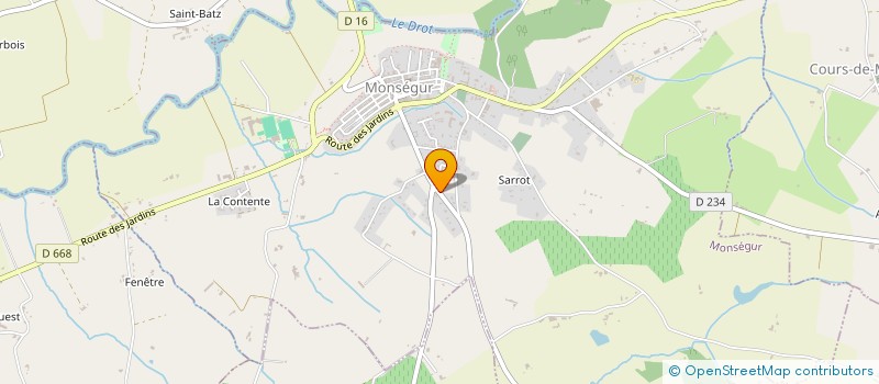 localisation de l'entreprise MONSIEUR ROBERT AUCOIN  MONSEGUR