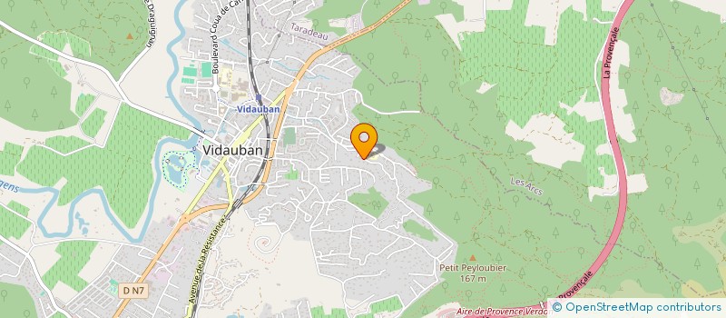 localisation de l'entreprise MONSIEUR ROBERT AURAY à VIDAUBAN