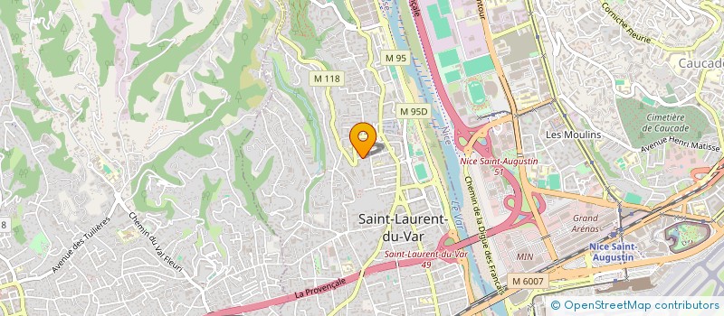 localisation de l'entreprise MONSIEUR ROBERT AVEILLAN à SAINT-LAURENT-DU-VAR