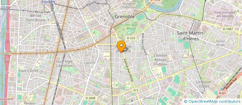 localisation de l'entreprise MONSIEUR ROBERT AYOUD à GRENOBLE