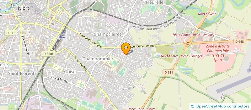 localisation de l'entreprise MONSIEUR ROBERT AYRAULT  NIORT