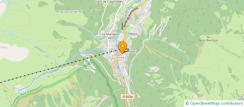 localisation de l'entreprise MONSIEUR ROBERT BADOSA  CAUTERETS