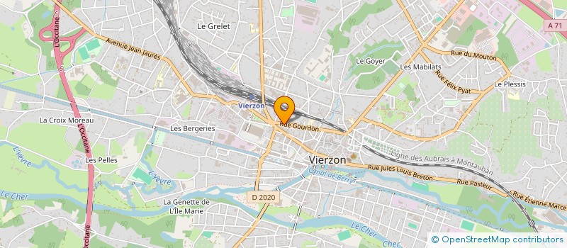 localisation de l'entreprise MONSIEUR ROBERT BARBIERI à VIERZON