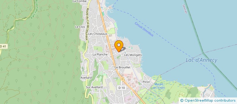 localisation de l'entreprise MONSIEUR ROBERT BARIATTI  SEVRIER