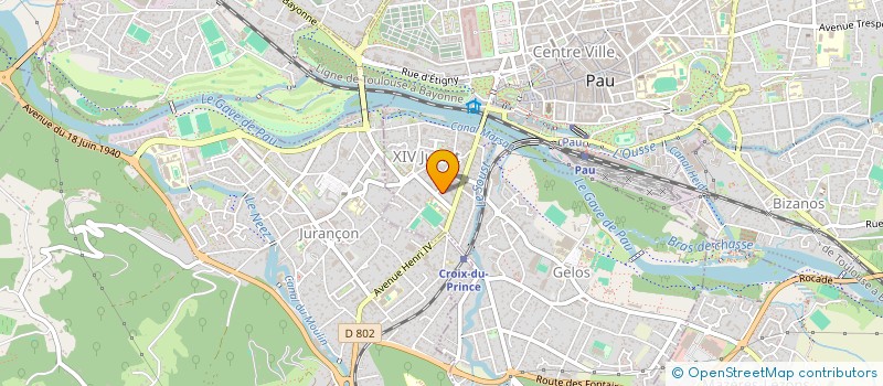 localisation de l'entreprise MONSIEUR ROBERT BARRAQUET à PAU