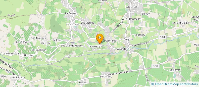 localisation de l'entreprise MONSIEUR ROBERT BARRAUD à COGNY
