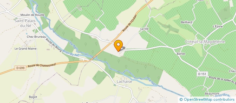 localisation de l'entreprise MONSIEUR ROBERT BARROW à CRITEUIL-LA-MAGDELEINE
