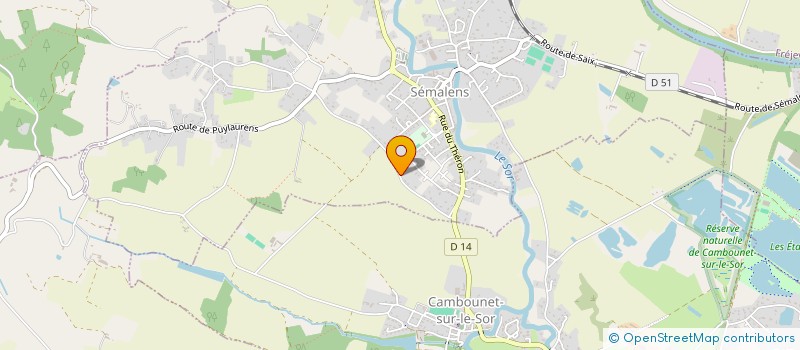 localisation de l'entreprise MONSIEUR ROBERT BATIGNE  SEMALENS