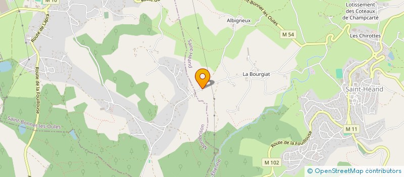 localisation de l'entreprise MONSIEUR ROBERT BAYARD  SAINT-HEAND