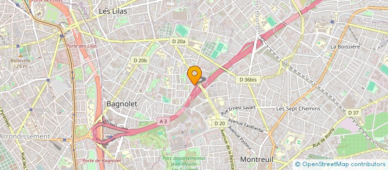 localisation de l'entreprise MONSIEUR ROBERT BEAUMANN à BAGNOLET