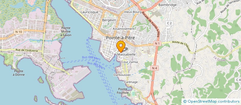localisation de l'entreprise MONSIEUR ROBERT BELAYE à POINTE-A-PITRE