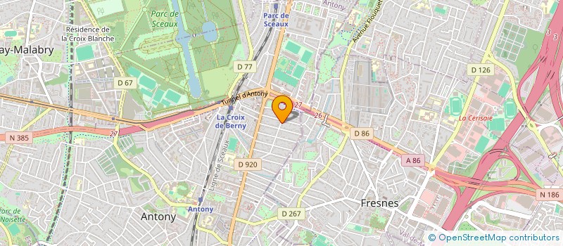 localisation de l'entreprise MONSIEUR ROBERT BENAMOUZIG à ANTONY