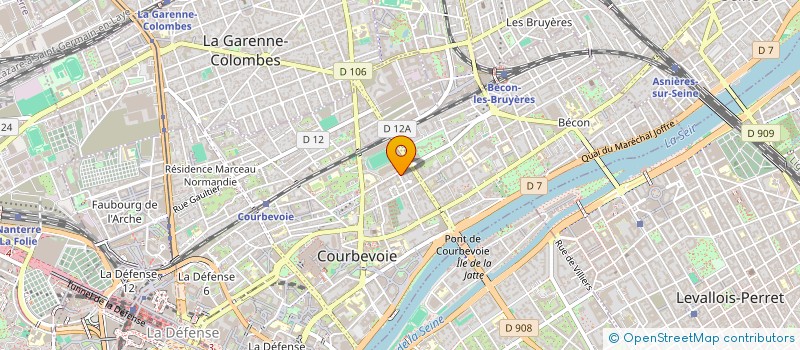 localisation de l'entreprise MONSIEUR ROBERT BENICHOU  COURBEVOIE