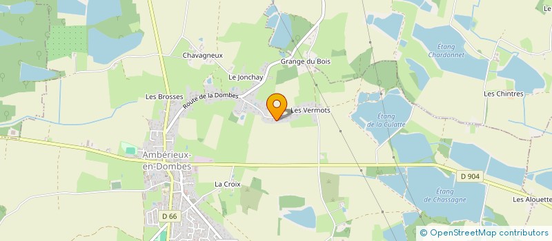 localisation de l'entreprise MONSIEUR ROBERT BENNIER  AMBERIEUX-EN-DOMBES