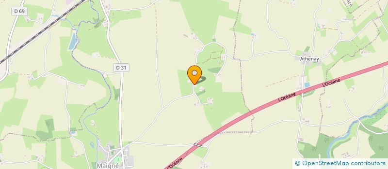 localisation de l'entreprise MONSIEUR ROBERT BENOIST  LA SUZE SUR SARTHE