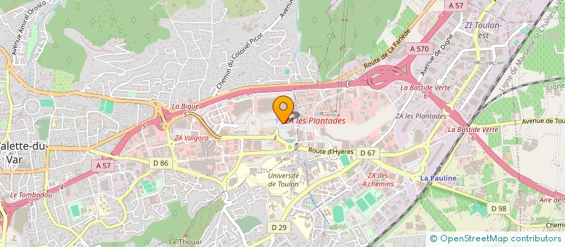localisation de l'entreprise MONSIEUR ROBERT BENTITOU à LA VALETTE-DU-VAR