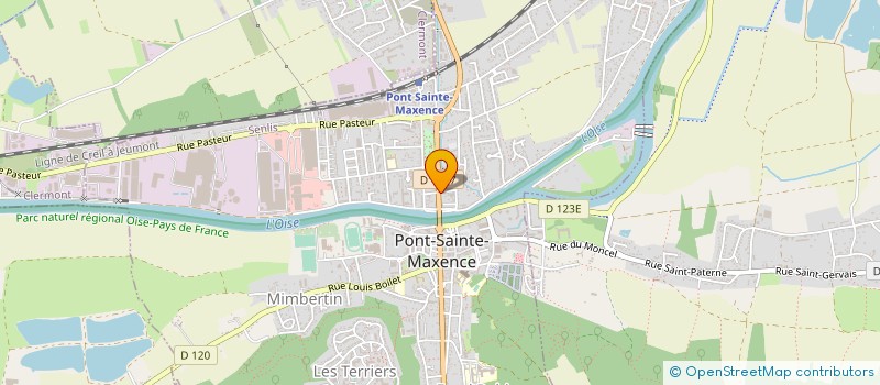 localisation de l'entreprise MONSIEUR ROBERT BENZ  PONT-SAINTE-MAXENCE