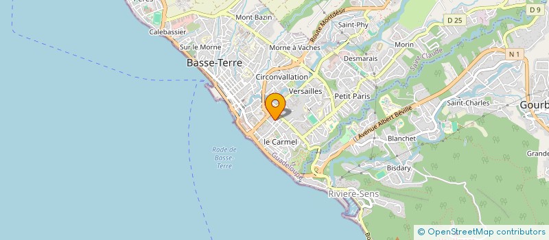 localisation de l'entreprise MONSIEUR ROBERT BERCHEL à BASSE-TERRE