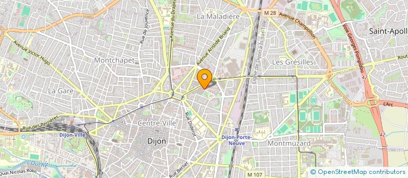 localisation de l'entreprise MONSIEUR ROBERT BERNIER à DIJON