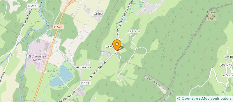 localisation de l'entreprise MONSIEUR ROBERT BERRUYER  ENTRE-DEUX-GUIERS