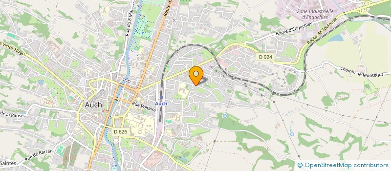 localisation de l'entreprise MONSIEUR ROBERT BERTACCO  AUCH