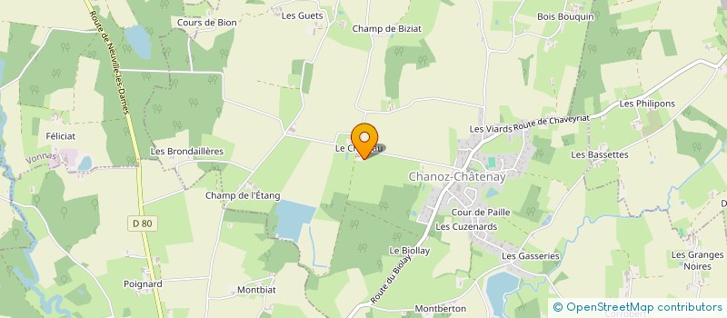 localisation de l'entreprise MONSIEUR ROBERT BERTHAUD  SANDRANS