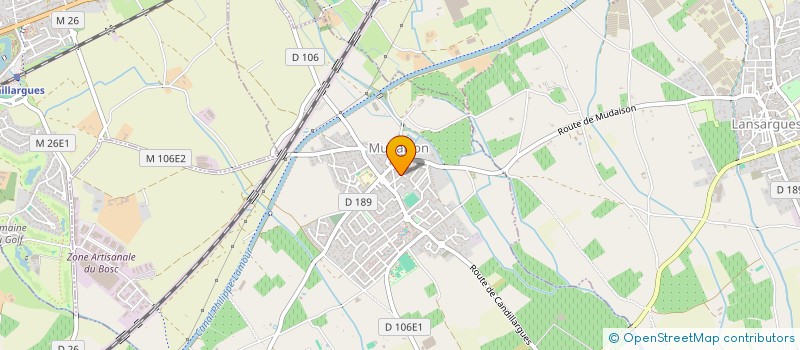 localisation de l'entreprise MONSIEUR ROBERT BERTHEZENE  MUDAISON