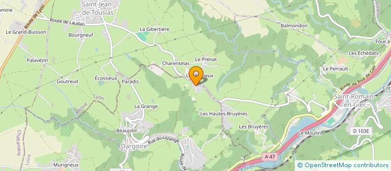 localisation de l'entreprise MONSIEUR ROBERT BERTHOLON  DARGOIRE