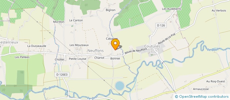 localisation de l'entreprise MONSIEUR ROBERT BICHE  NEUFFONS