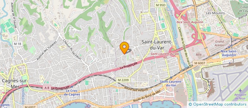 localisation de l'entreprise MONSIEUR ROBERT BIGLIA à SAINT-LAURENT-DU-VAR