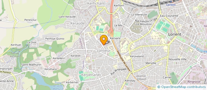 localisation de l'entreprise MONSIEUR ROBERT BIGUINE  LORIENT