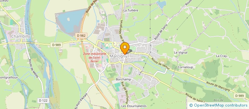 localisation de l'entreprise MONSIEUR ROBERT BILLARD  CHAMBILLY