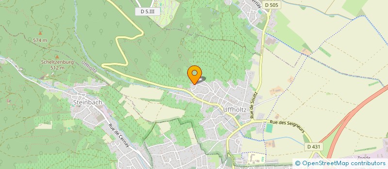 localisation de l'entreprise MONSIEUR ROBERT BIZZO  UFFHOLTZ