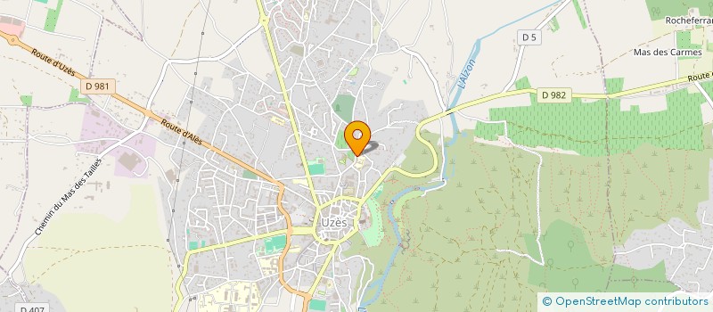 localisation de l'entreprise MONSIEUR ROBERT BLANC  UZES