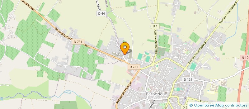 localisation de l'entreprise MONSIEUR ROBERT BLANCHARD  BARBEZIEUX-SAINT-HILAIRE