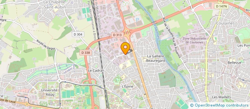 localisation de l'entreprise MONSIEUR ROBERT BLAVETTE  LE MANS