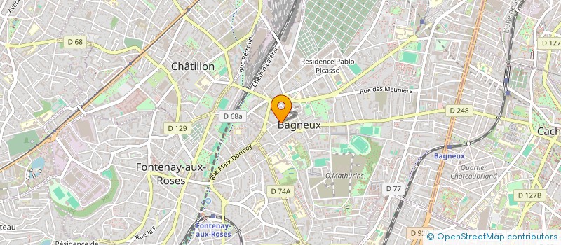 localisation de l'entreprise MONSIEUR ROBERT BLEIN à BAGNEUX