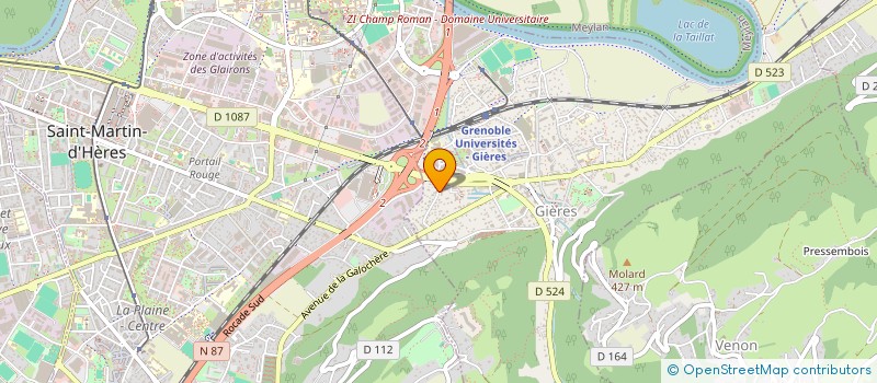 localisation de l'entreprise MONSIEUR ROBERT BOIVIN  GIERES